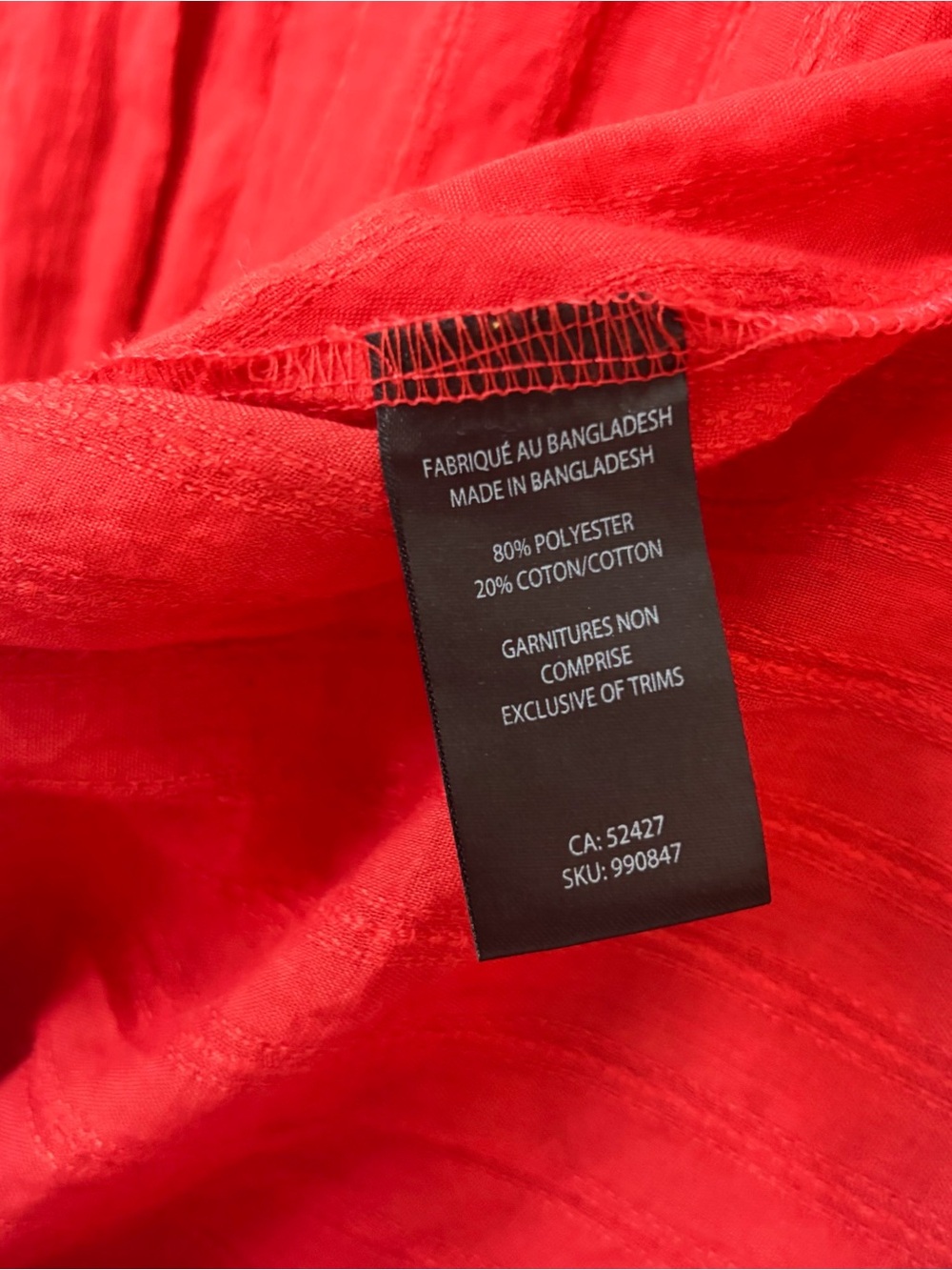 ACX Active Red V-Neck swim coverup size small - Picture 4 of 4